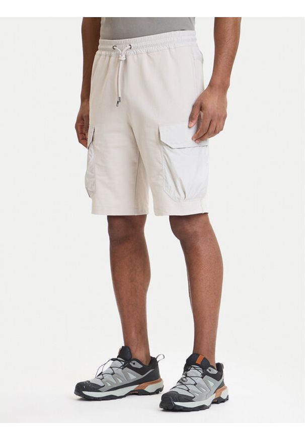 Parajumpers Szorty sportowe Boyce 26SMPMPAFP05 Beżowy Regular Fit. Kolor: beżowy. Materiał: bawełna. Styl: sportowy