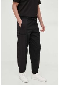 Armani Exchange spodnie męskie kolor czarny. Kolor: czarny #1