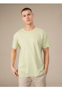 outhorn - T-shirt z nadrukiem męski. Okazja: na co dzień. Materiał: bawełna, jersey. Wzór: nadruk. Styl: casual #4