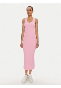 Hugo Sukienka codzienna Nalimera 50514521 Różowy Slim Fit. Okazja: na co dzień. Kolor: różowy. Materiał: bawełna. Typ sukienki: proste. Styl: casual #1
