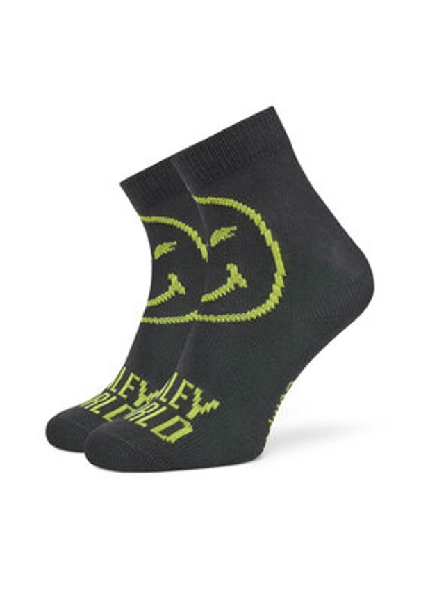 Adidas - adidas Zestaw 3 par wysokich skarpet dziecięcych Smiley World JG5804 Kolorowy. Materiał: materiał, bawełna. Wzór: kolorowy