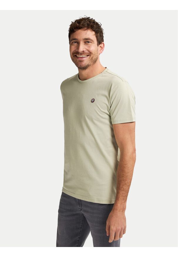 Petrol Industries T-Shirt M-ROS-TSR002 Zielony Regular Fit. Kolor: zielony. Materiał: bawełna