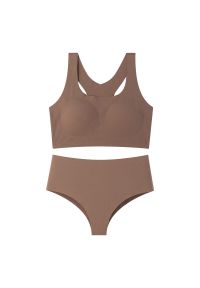 Intica - Komplet sportowy z usztywnianym topem dla aktywnych Lizet. Materiał: materiał, skóra #1