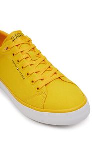 TOMMY HILFIGER - Tommy Hilfiger Tenisówki Th Hi Vulc Low Core Canvas FM0FM05396 Żółty. Kolor: żółty. Materiał: materiał #4