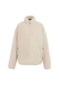 Regatta - Bluza Polarowa Damska Abstrakcja Borg Suwak Do Połowy Frankie. Kolor: beżowy, wielokolorowy, zielony. Materiał: polar. Wzór: abstrakcja #1