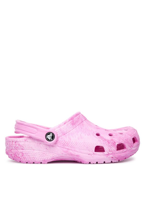 Crocs Klapki Classic Watercolor Marbled Clog 211583 Różowy. Kolor: różowy
