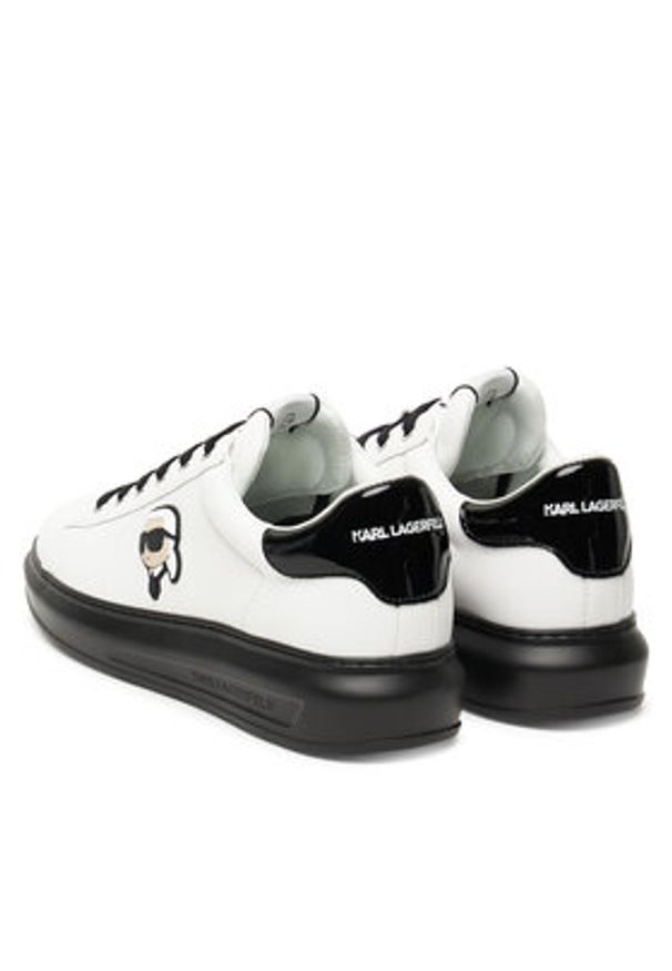 Karl Lagerfeld - KARL LAGERFELD Sneakersy KL52530N Biały. Kolor: biały. Materiał: skóra