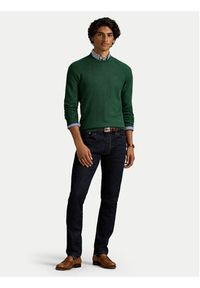 Polo Ralph Lauren Sweter 710918163521 Zielony Regular Fit. Typ kołnierza: polo. Kolor: zielony. Materiał: bawełna #4