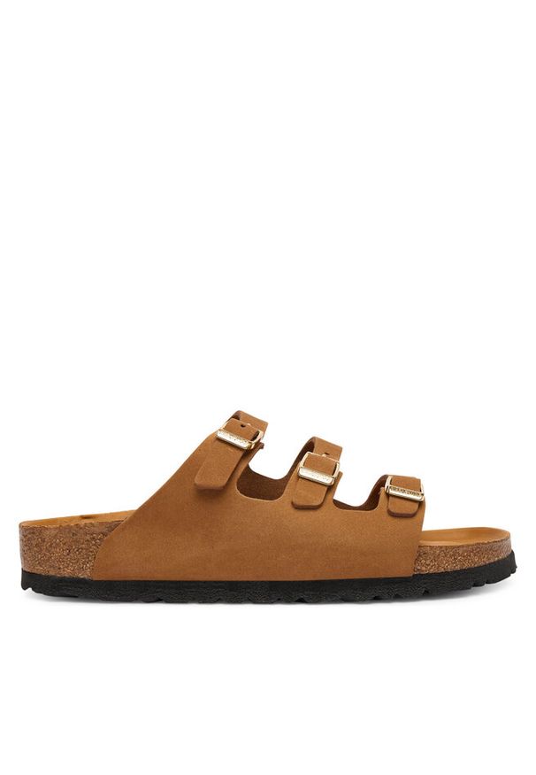 Klapki Birkenstock. Kolor: brązowy
