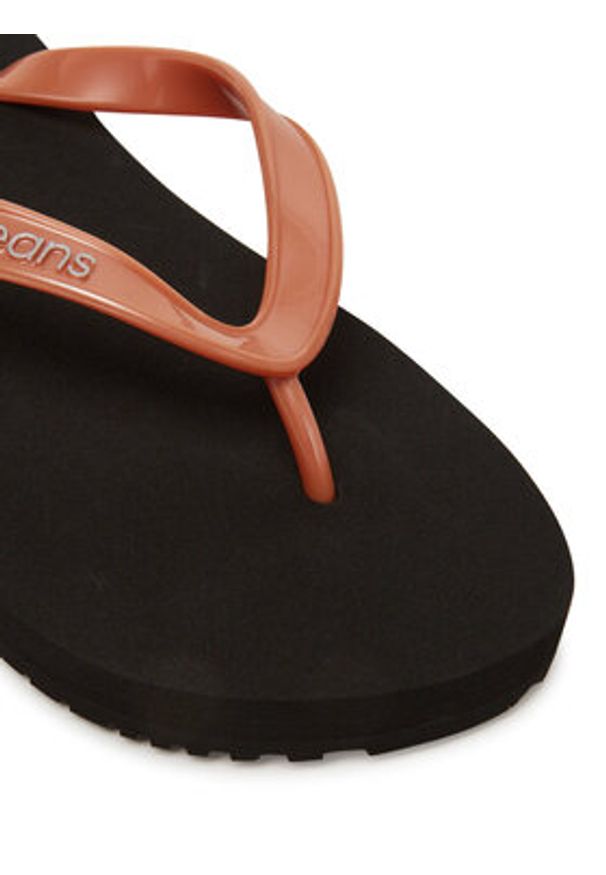 Calvin Klein Jeans Japonki Beach Sandal Monologo Tpu YW0YW01719 Złoty. Kolor: złoty