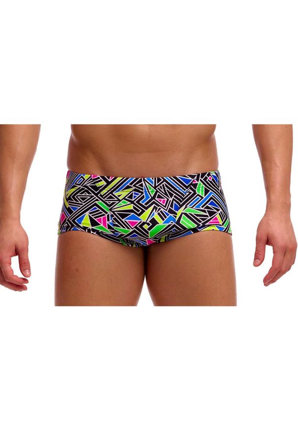 FUNKY TRUNKS - Kąpielówki Funky Trunks Bits of Peace - trunki męskie. Kolor: wielokolorowy