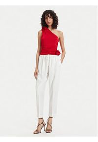 ACCESS FASHION Spodnie materiałowe 63-5101-183 Biały Regular Fit. Kolor: biały. Materiał: syntetyk #3