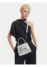 Love Moschino - LOVE MOSCHINO Torebka JC4024PP1MKD196B Srebrny. Kolor: srebrny. Materiał: skórzane #3