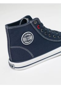 Big-Star - Trampki męskie wysokie granatowe JJ174608 403. Nosek buta: okrągły. Zapięcie: sznurówki. Kolor: niebieski. Styl: elegancki, sportowy #10