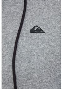 Quiksilver bluza męska kolor czarny z kapturem gładka. Okazja: na co dzień. Typ kołnierza: kaptur. Kolor: szary. Materiał: bawełna. Długość rękawa: raglanowy rękaw. Wzór: gładki. Styl: casual #3