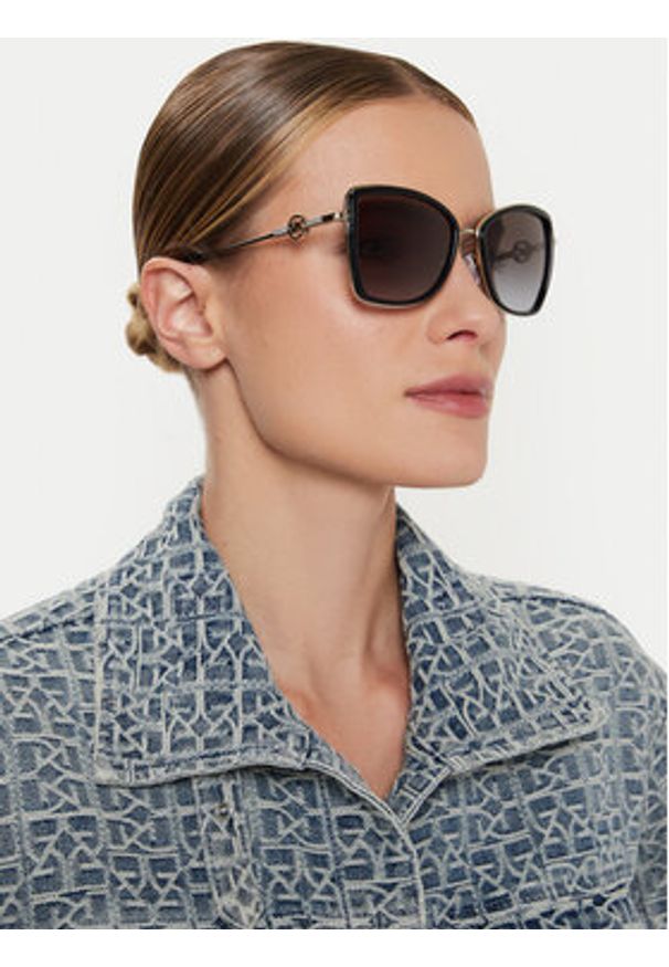 Michael Kors Okulary przeciwsłoneczne Corsica 0MK1067B 10148G Czarny. Kolor: czarny