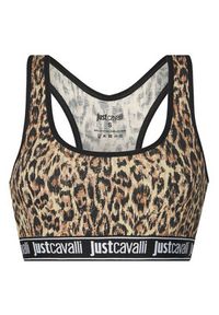 Just Cavalli Biustonosz top 78PAJU02 CJUT3 Brązowy. Kolor: brązowy. Materiał: bawełna