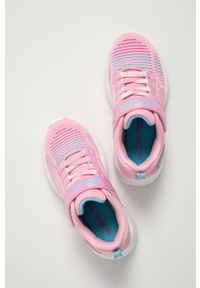 skechers - Skechers - Buty dziecięce. Nosek buta: okrągły. Zapięcie: rzepy. Kolor: różowy. Materiał: syntetyk, materiał, guma. Szerokość cholewki: normalna #4