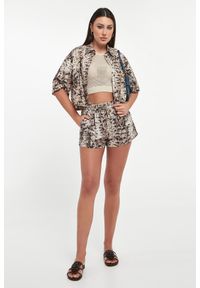 Pinko - Szorty damskie w zwierzęcy wzór Bema PINKO. Wzór: motyw zwierzęcy #1