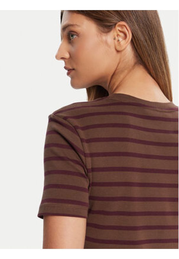 TOMMY HILFIGER - Tommy Hilfiger T-Shirt New Cody WW0WW40587 Brązowy Slim Fit. Kolor: brązowy. Materiał: bawełna