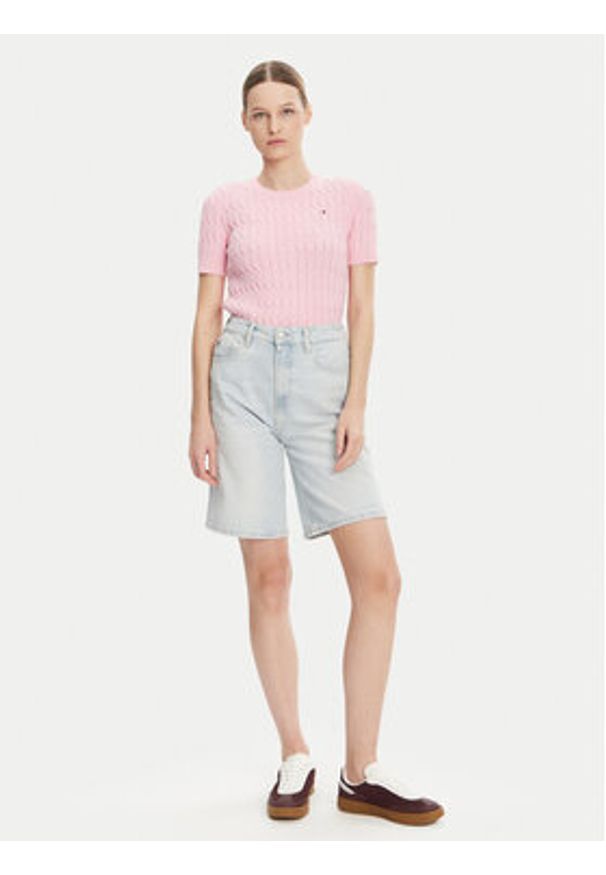 TOMMY HILFIGER - Tommy Hilfiger Szorty jeansowe WW0WW44388 Niebieski Relaxed Fit. Kolor: niebieski. Materiał: bawełna