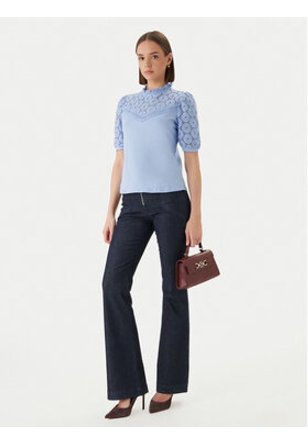 Morgan Bluzka 241-DULIE Niebieski Regular Fit. Kolor: niebieski. Materiał: bawełna