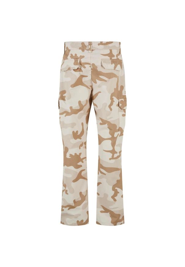 Urban Classics - Spodnie Cargo Męskie Camo Prosta Nogawka. Kolor: wielokolorowy