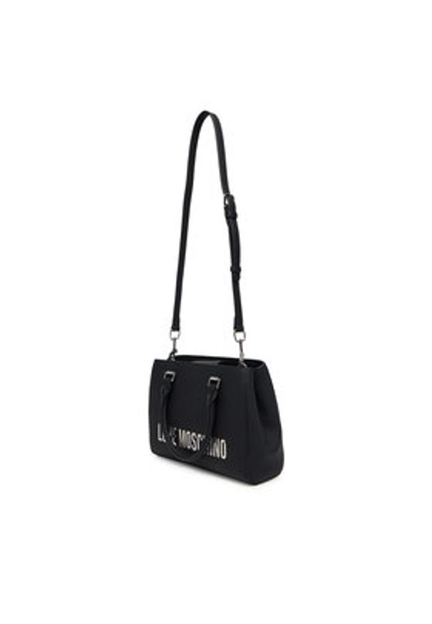Love Moschino - LOVE MOSCHINO Torebka JC4022PP1NKD000B Czarny. Kolor: czarny. Materiał: skórzane