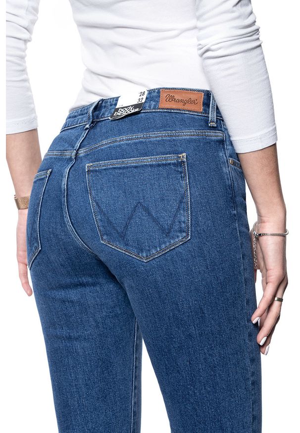 Wrangler - SPODNIE DAMSKIE WRANGLER SKINNY SUNDAY BLUES W28LJHTL8 112128394