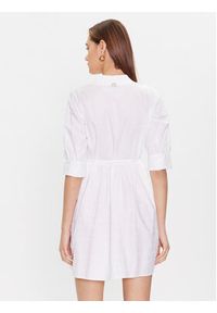 TwinSet - TWINSET Sukienka letnia 231TT2232 Biały Regular Fit. Kolor: biały. Materiał: bawełna. Sezon: lato