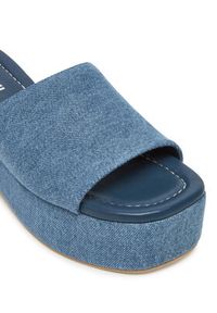Pollini Klapki SA28248I0MTQ0707 Niebieski. Kolor: niebieski. Materiał: materiał