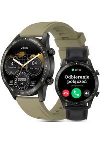 Smartwatch Gravity Zegarek męski SMARTWATCH GRAVITY GT10-2 BK/GN/BK LEATHER PROF. Rodzaj zegarka: smartwatch #1