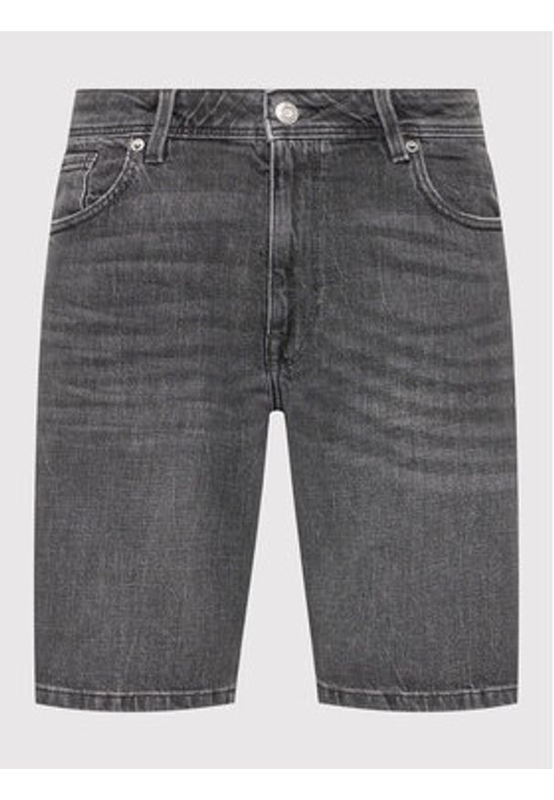 Selected Homme Szorty jeansowe Alex 16083154 Szary Regular Fit. Kolor: szary. Materiał: jeans, bawełna