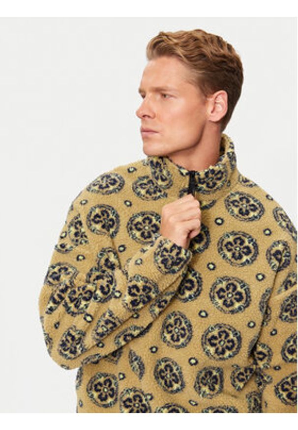 Jack & Jones - Jack&Jones Bluza Geo Teddy 12274453 Brązowy Relaxed Fit. Kolor: brązowy. Materiał: syntetyk