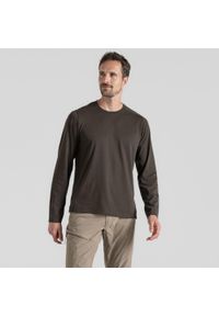 CRAGHOPPERS - Longsleeve męskie Craghoppers NosiLife Abel LS T-Shirt. Kolor: zielony. Długość rękawa: długi rękaw