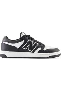 Buty unisex New Balance BB480LBA – czarno-białe. Okazja: na co dzień. Kolor: czarny. Materiał: skóra, syntetyk, materiał, dresówka. Szerokość cholewki: normalna. Sport: turystyka piesza #1