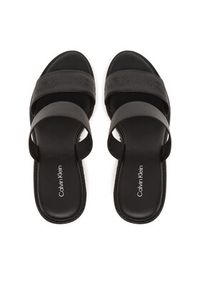 Calvin Klein Espadryle Wedge Sandal 50 - He HW0HW02375 Czarny. Kolor: czarny. Materiał: skóra