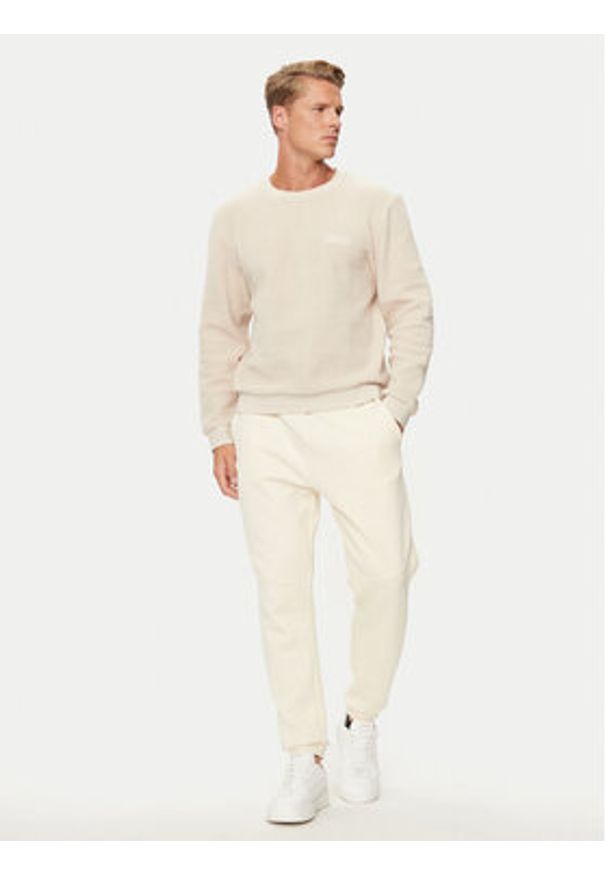 BOSS - Boss Bluza Contem 50527572 Écru Regular Fit. Materiał: syntetyk