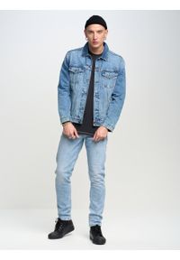 Big-Star - Spodnie jeans męskie Harper 173. Stan: podwyższony. Kolor: niebieski. Sezon: lato. Styl: retro, vintage #2