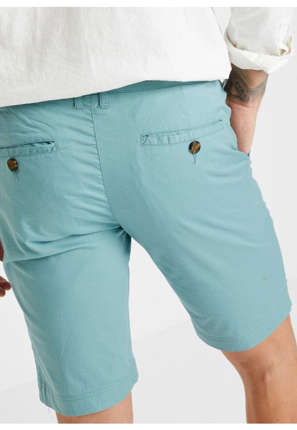 bonprix - Bermudy chino, Regular Fit. Kolor: niebieski