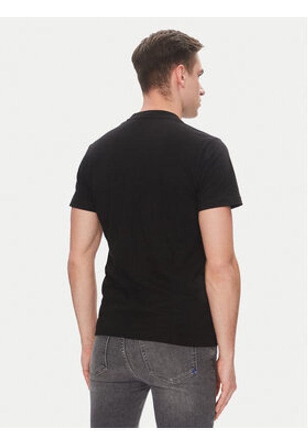 Karl Lagerfeld Jeans T-Shirt A2M17074 Czarny Regular Fit. Kolor: czarny. Materiał: syntetyk