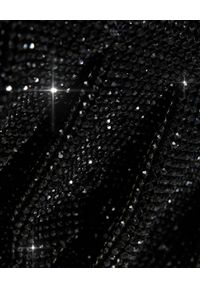 BENEDETTA BRUZZICHES - Czarna torebka z kryształami Venus Small. Kolor: czarny. Wzór: aplikacja. Materiał: z tłoczeniem. Styl: wizytowy. Rodzaj torebki: do ręki #4