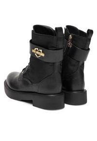 Love Moschino - LOVE MOSCHINO Botki JA24024G1NIN100A41 Czarny. Kolor: czarny. Materiał: skóra #4