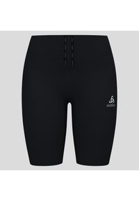 Legginsy krótkie do biegania damskie Odlo ESSENTIAL. Kolor: czarny. Długość: krótkie