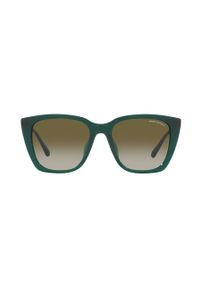 Armani Exchange okulary przeciwsłoneczne damskie kolor zielony. Kolor: zielony