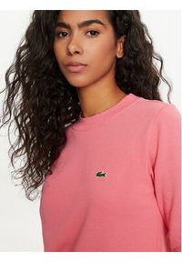Lacoste Bluza SF9202 Różowy Regular Fit. Kolor: różowy. Materiał: bawełna #2