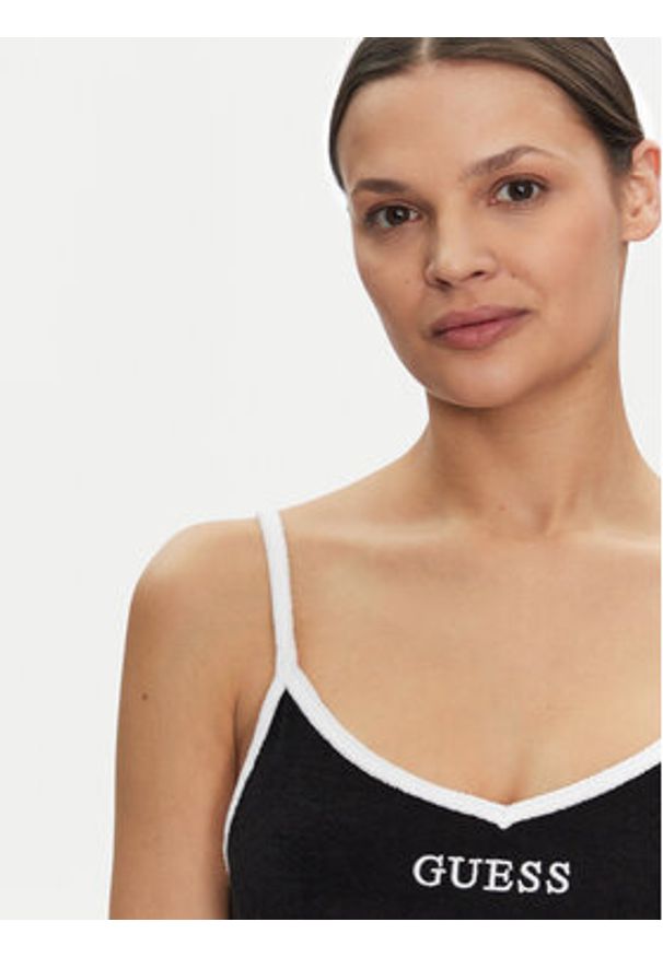 Guess Sukienka codzienna E5GK15 KCQV1 Czarny Bodycon Fit. Okazja: na co dzień. Kolor: czarny. Materiał: bawełna. Typ sukienki: proste, bodycon. Styl: casual