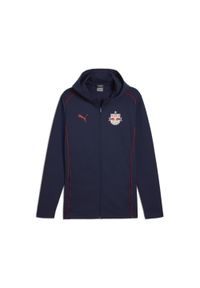 Puma - Męska kurtka z kapturem Casuals FC Red Bull Salzburg PUMA Navy Red Blue. Typ kołnierza: kaptur. Kolor: czerwony, niebieski, wielokolorowy #1