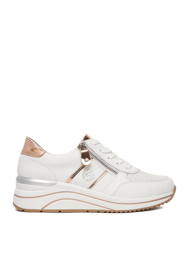 Sneakersy Remonte. Kolor: biały