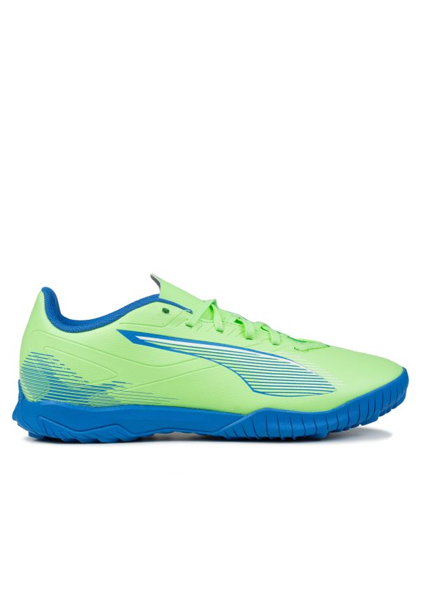 Buty męskie sportowe do gry w piłke nożną Puma ULTRA 5 PLAY TT. Kolor: zielony, niebieski, wielokolorowy, żółty. Sport: piłka nożna